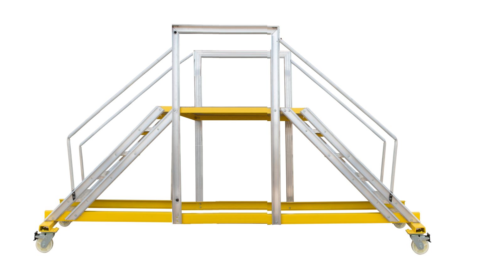 Model No. SP160 Dual Access Trolleys for Warehouse, Factory and Industrial Material Handling Use, Professional Mobile Access Solution for Transport, Maintenance and Working Applications